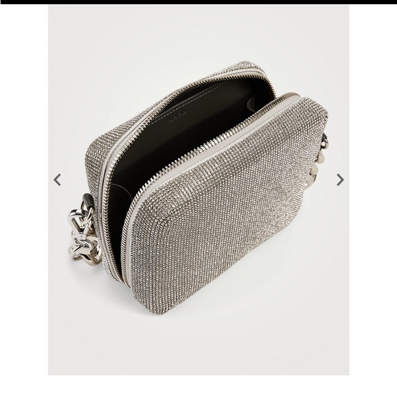 KARA Crystal mesh chain camera bag - Picture 6 of 13